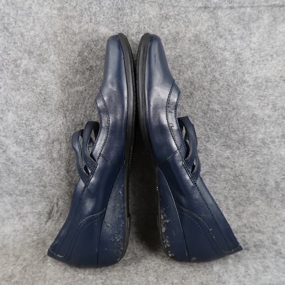 Croft & Barrow Shoes Womens 6.5 Casual Mary Jane Clare Navy Slip On Low Wedge - Picture 8 of 12